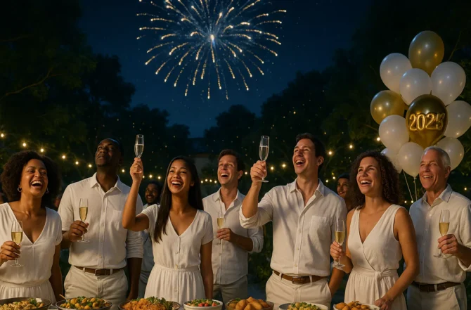 Buffet para Festa de Ano Novo​